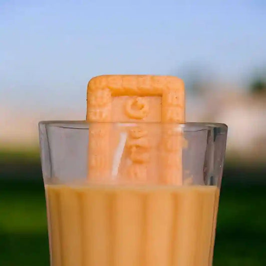 Handcrafted Chai Cup Candle with Biscuit Top – Unique Scented Candle